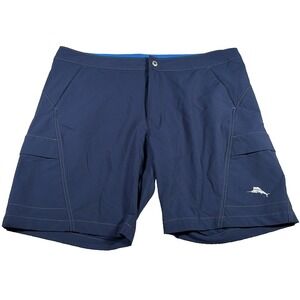 Tommy Bahama Mens Relax Hybrid Shorts 40 Blue Nylon Blend Lightweight Beach